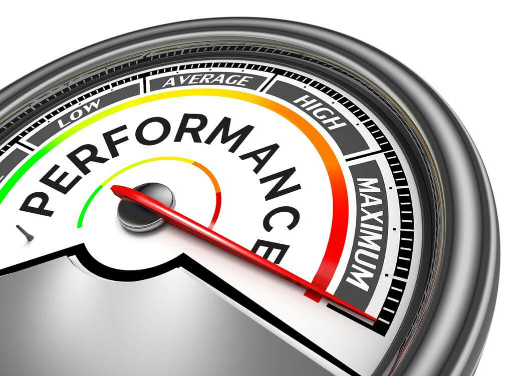 Gauge reading maximum performance